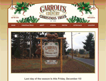 Tablet Screenshot of carrollscountrychristmastrees.com
